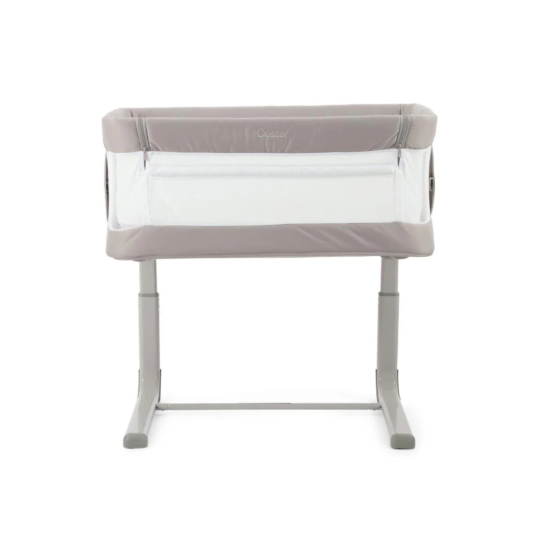 Oyster Drop Side Wiggle Crib Co-Sleeper - Stone