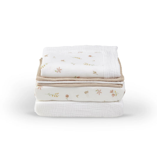 CuddleCo Universal Crib/Co-Sleeper Bedding Set - Meadow