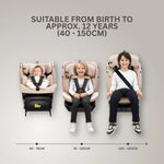 JoviKids Ranger TT 360 Spin All-Stage i-Size Car Seat – Rosewood