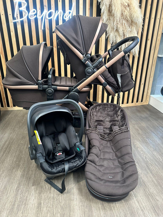 PRE LOVED iCandy Peach 7 Double Travel System - Pecan
