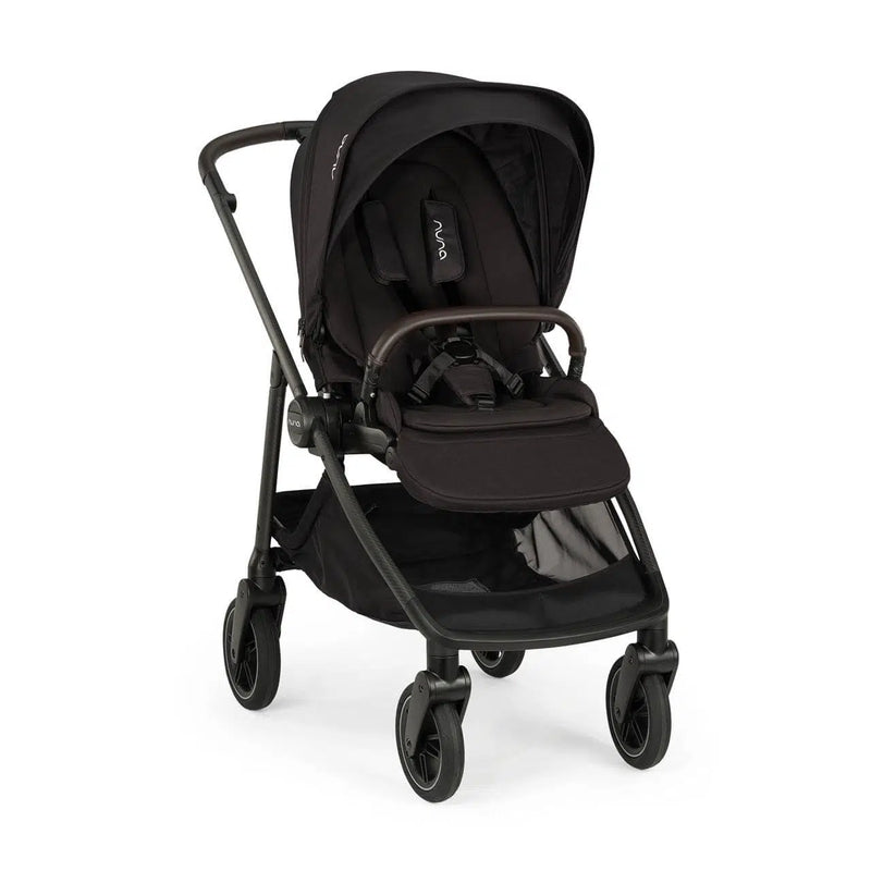 Nuna SWIV, ARRA Flex + BASE Curv Travel System Bundle - Caviar