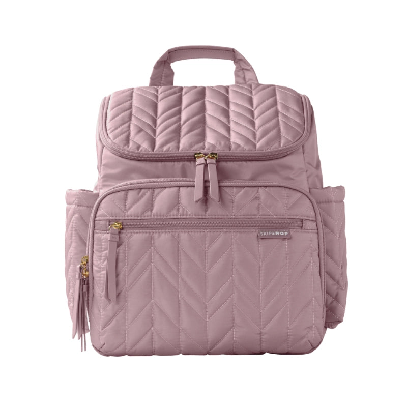Skip Hop Forma Quilted Changing Backpack - Mauve Mist