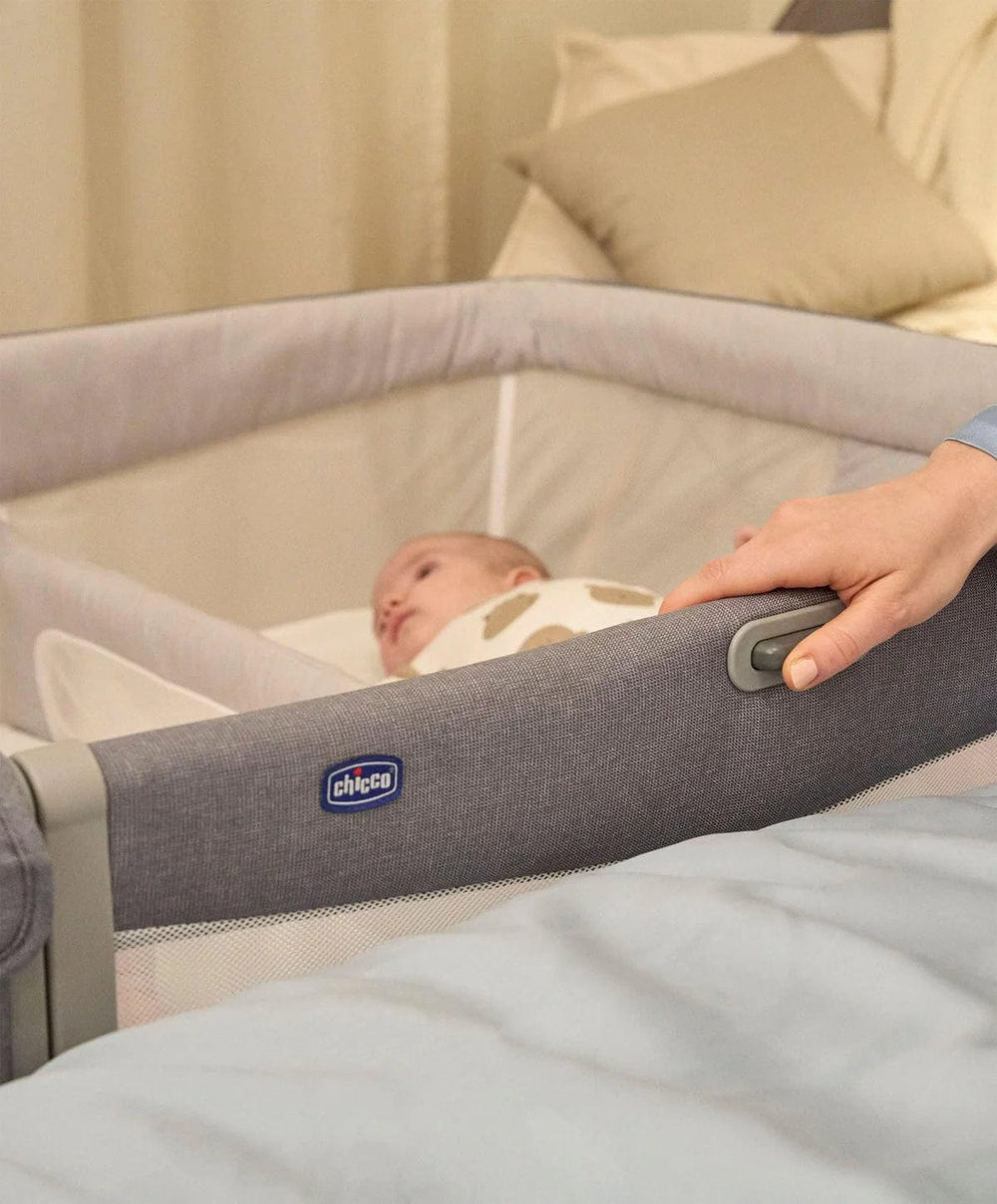 Chicco Next2Me Twins Bedside Crib - Magnet Grey