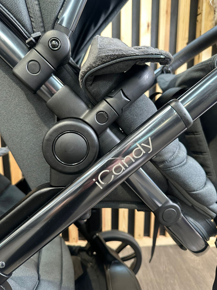 PRE LOVED iCandy Peach 7 Twin Bundle - Dark Grey