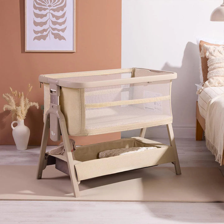 Tutti Bambini Cozee Zen Bedside Crib - Sand