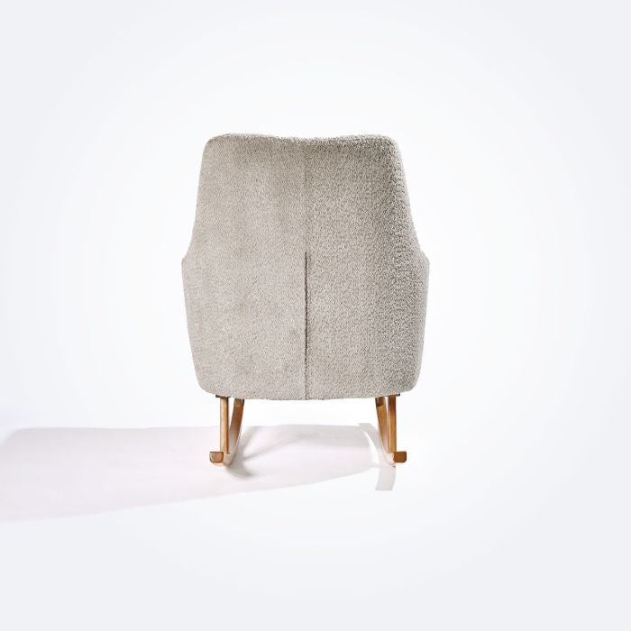 Tutti Bambini Oscar Luxe Rocking Chair & Storage Footstool - Mushroom