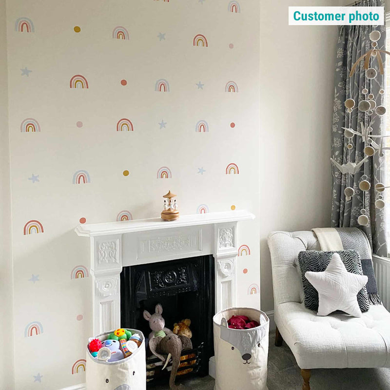 Stickerscape Rainbows & Stars Wall Sticker Pack