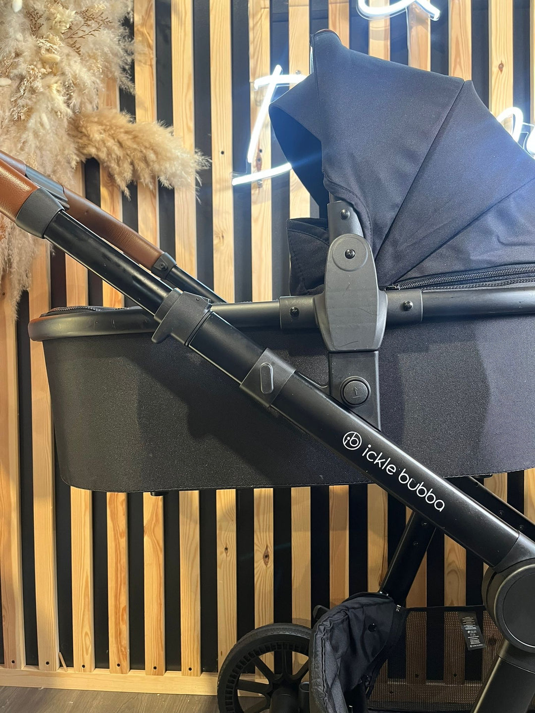 PRE LOVED Ickle Bubba Virgo Double Pushchair Bundle - Black