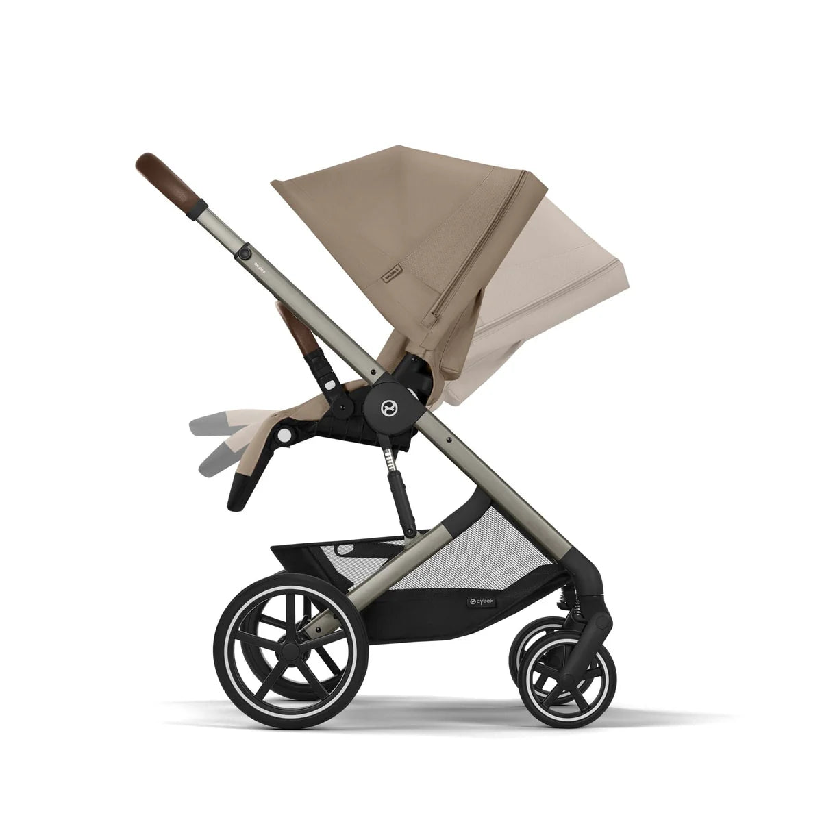 Cybex Balios S Lux Essential Bundle Inc Gold Footmuff - Almond Beige