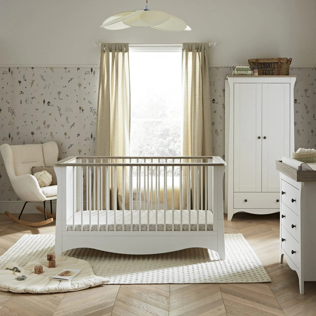 3 piece nursery set white sales