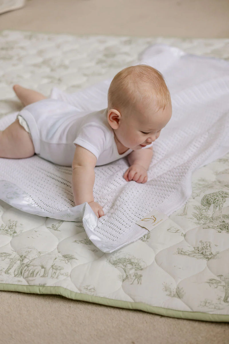Gilded Bird Safari Toile Quilted Playmat