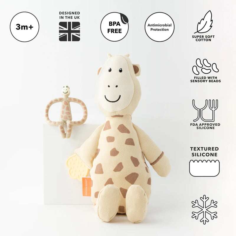 Matchstick Monkey Sensory Teething Teddy Set - Giraffe