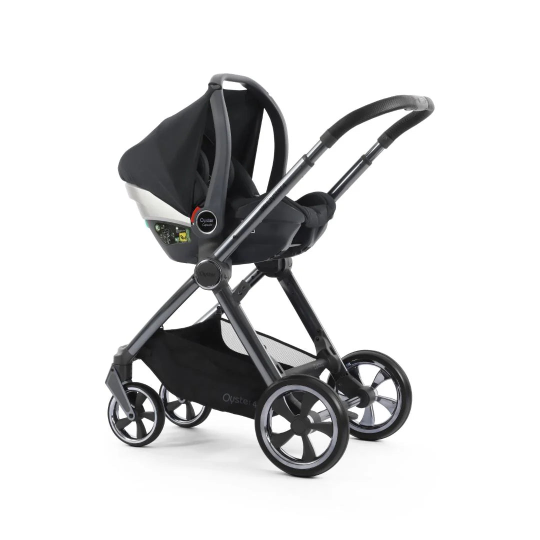 Oyster4 Travel System Bundle Inc Maxi-Cosi Pebble 360 Pro2 Car Seat - Carbonite