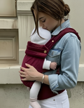 Bizzi Growin Velvet Baby Carrier - Velvet Cherry