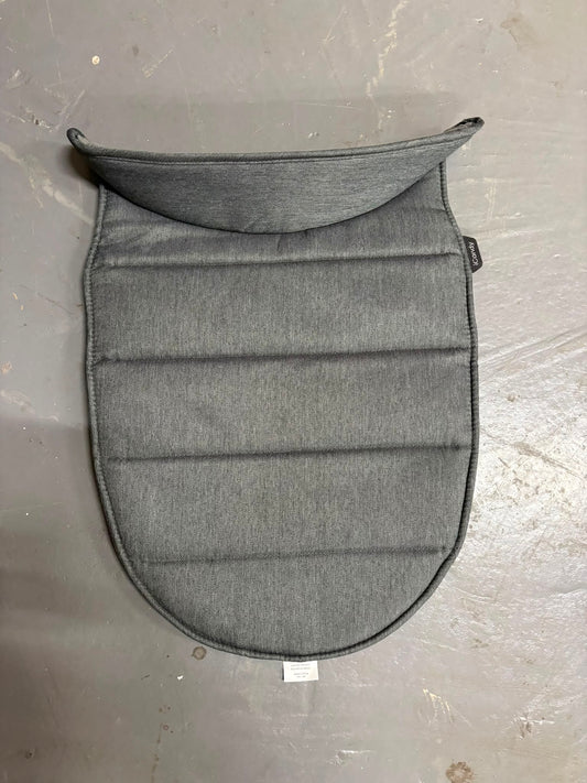 PRE LOVED iCandy Peach 6 Carrycot Apron - Dark Grey Twill