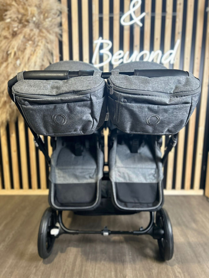 PRE LOVED Bugaboo Donkey 5 Duo - Black/Grey Melange + Accessories