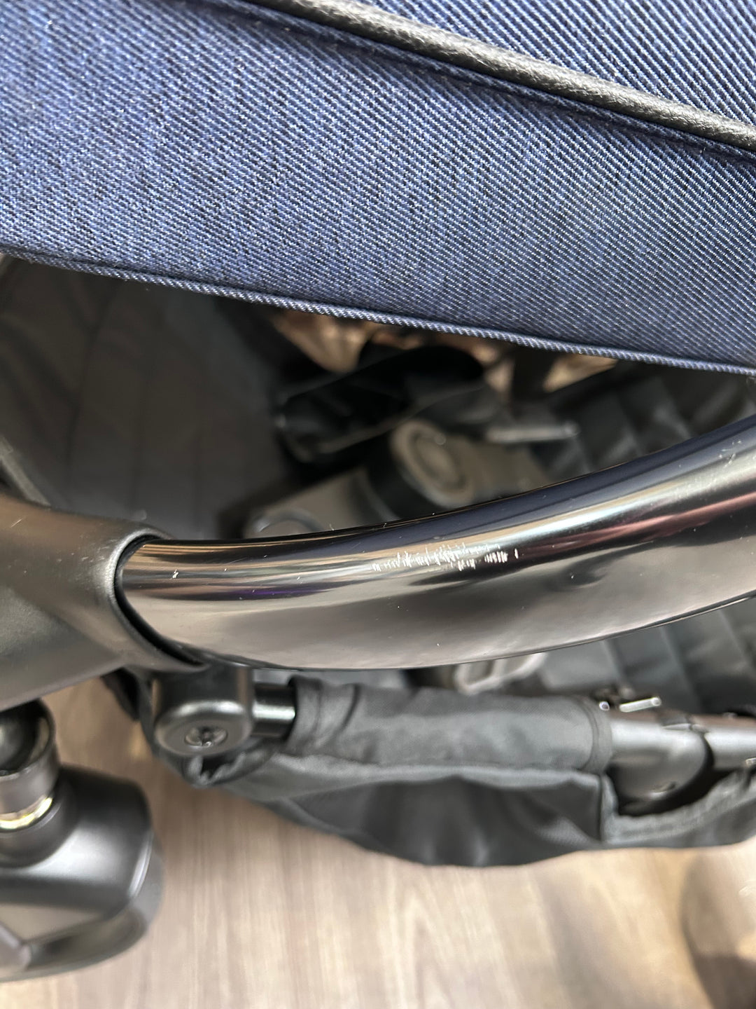 PRE LOVED iCandy Peach 6 Travel System - Navy Twill