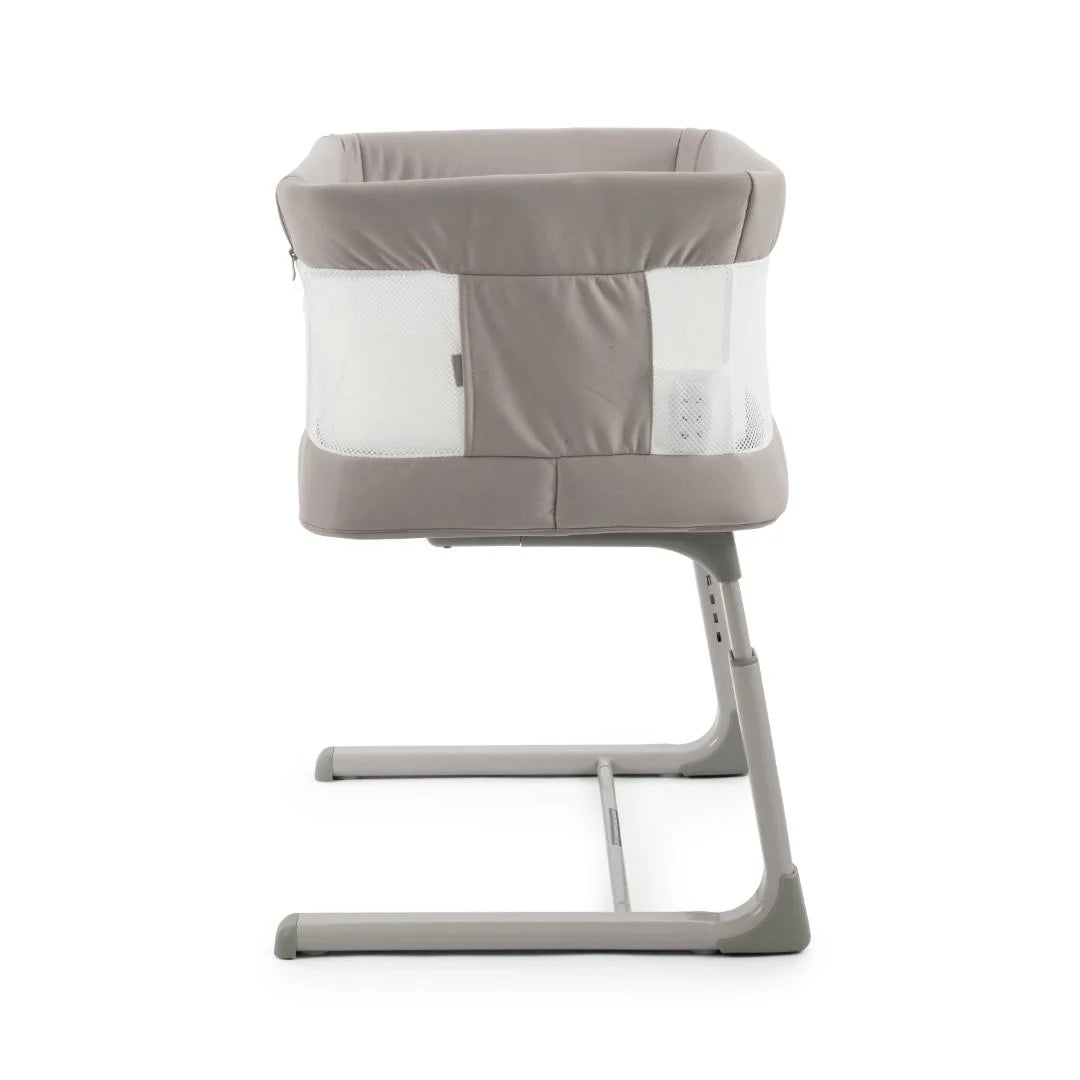 Oyster Drop Side Wiggle Crib Co-Sleeper - Stone
