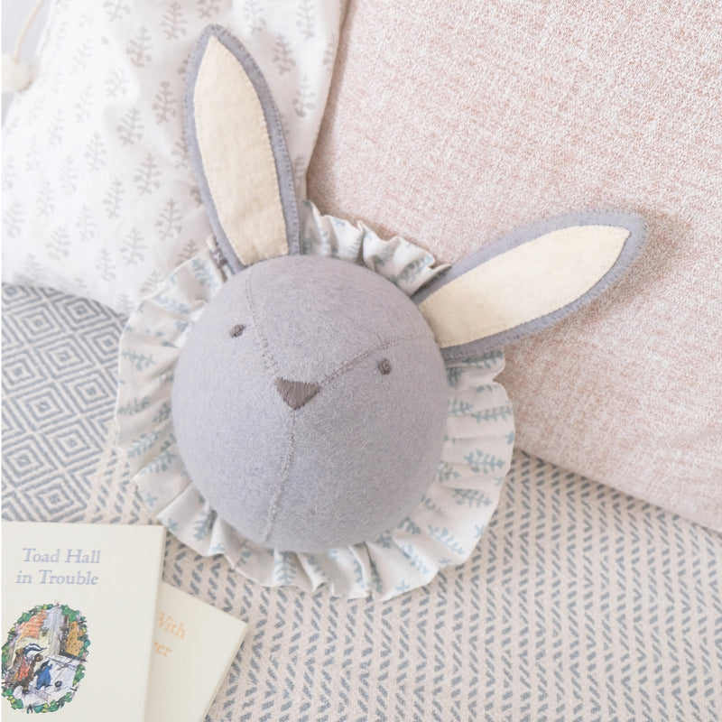 Fiona Walker Baby Rabbit with Vintage Ruff Head Mini - Blue