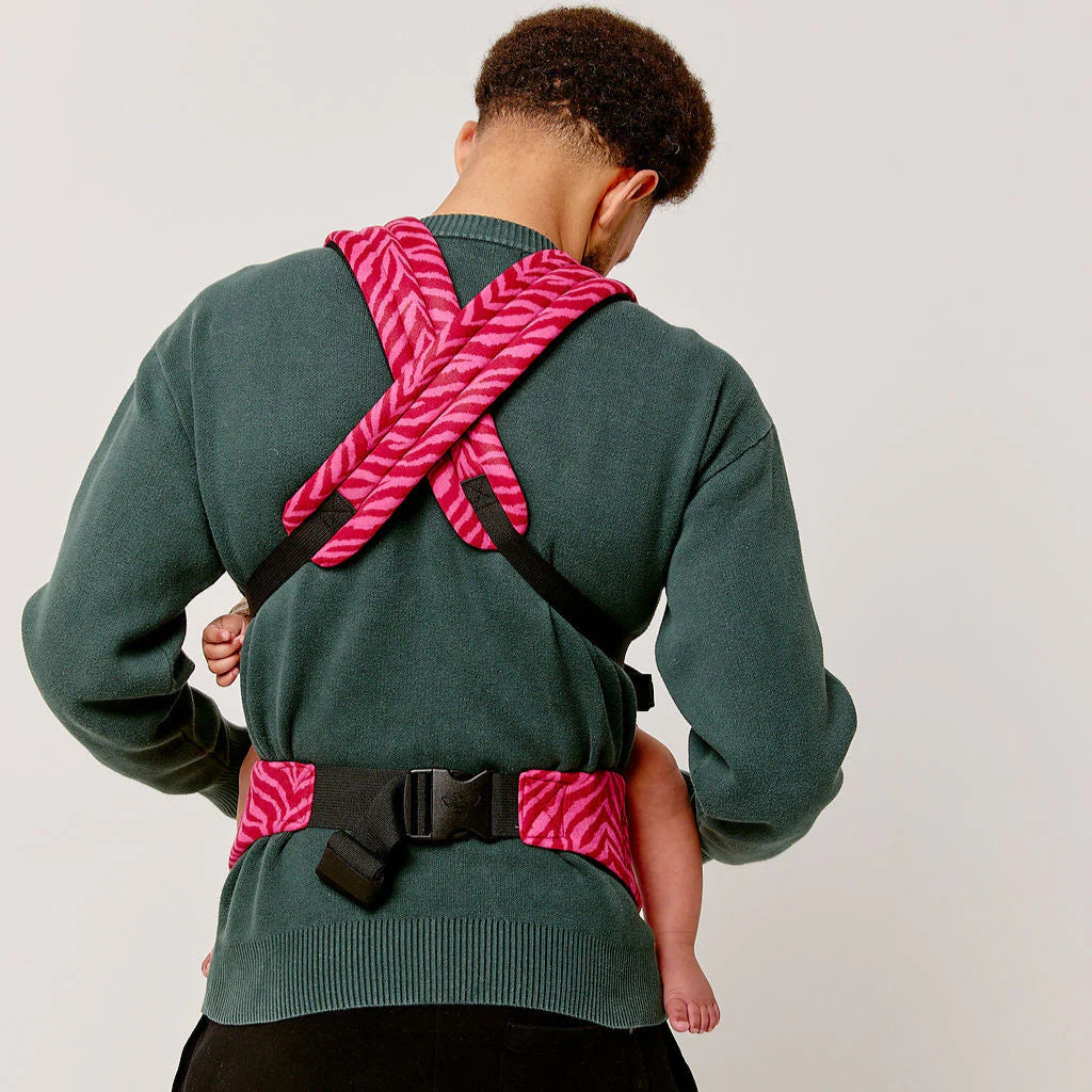 Bizzi Growin Nomad Air Animal Print Baby Carrier – Flaming Zebrano