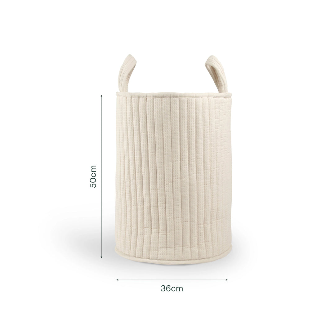 CuddleCo Large Storage Basket - Cashmere Waffle
