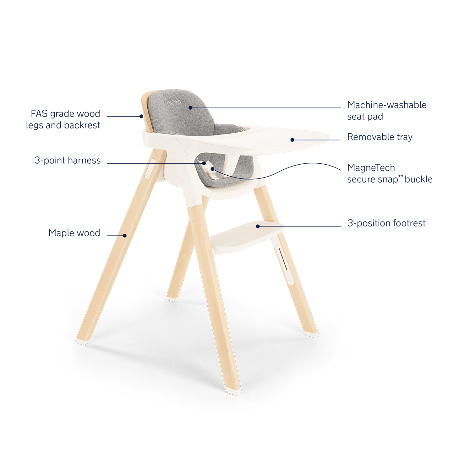 Nuna Bryn Highchair - Heritage
