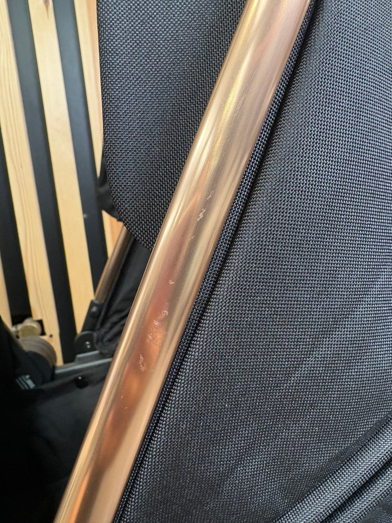 PRE LOVED My Babiie MB33 SE Twin Pushchair - Rose Gold Black