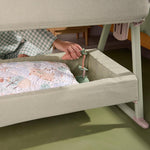 Tutti Bambini Cozee Air 2 Bedside Crib - Drifted Oak/Eucalyptus