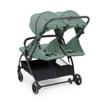 Ickle Bubba Aries Double Prime Autofold Stroller Bundle - Sage Green
