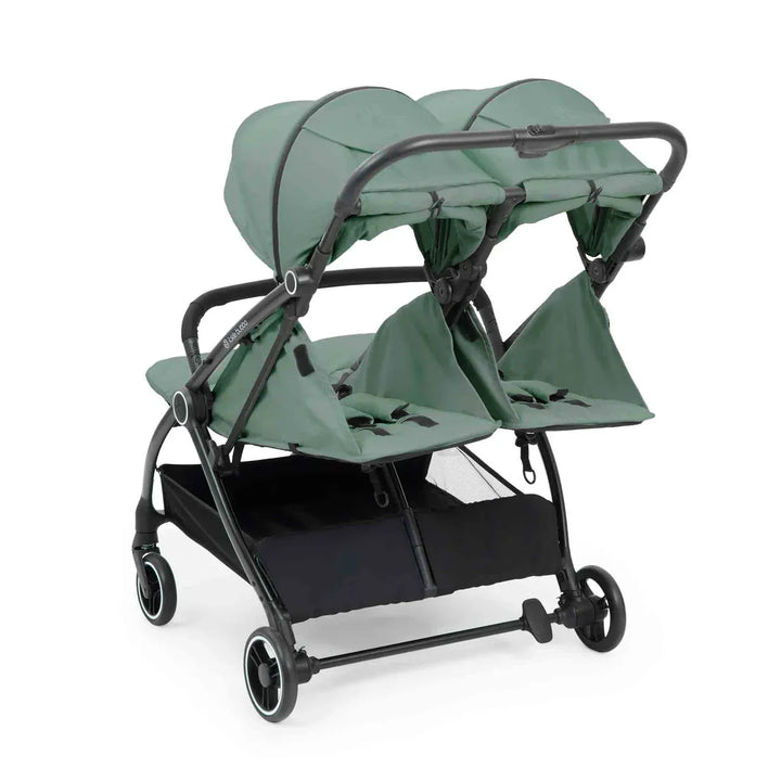 Ickle Bubba Aries Double Prime Autofold Stroller Bundle - Sage Green