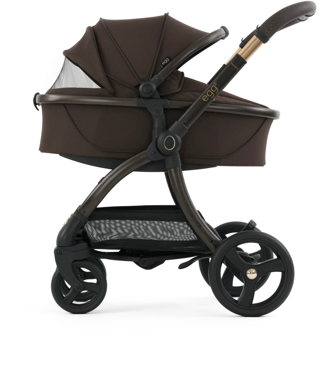 egg3 Luxury Maxi-Cosi Cabriofix i-Size Travel System Bundle - AINR Exclusive Turkish Coffee