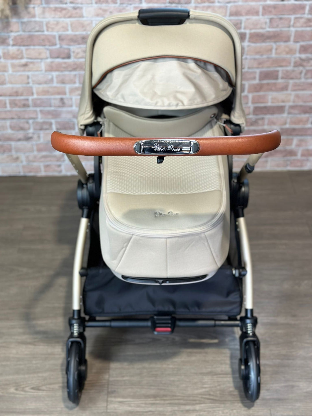 PRE LOVED Silver Cross Dune Pushchair & Compact Folding Carrycot - Stone