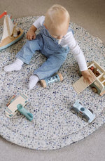 Ralphie Bear Quilted Playmat - Wildflower