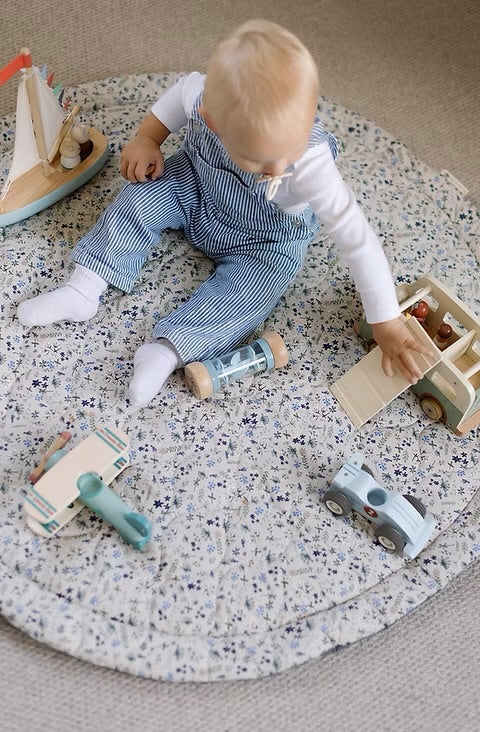 Ralphie Bear Quilted Playmat - Wildflower