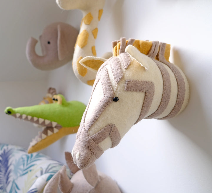 Fiona Walker Noahs Ark Mini Zebra Head