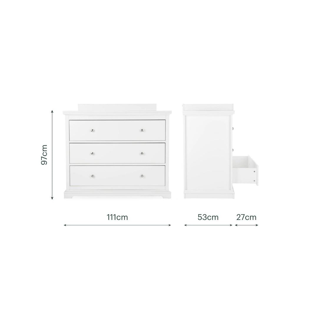 CuddleCo Beaumont Grand 2 Piece Nursery Furniture Set - White