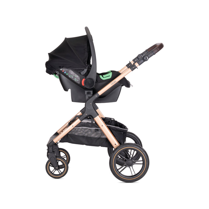 Lorelli Viola 3in1 Travel System Inc Spirit Car Seat - Black (2025)