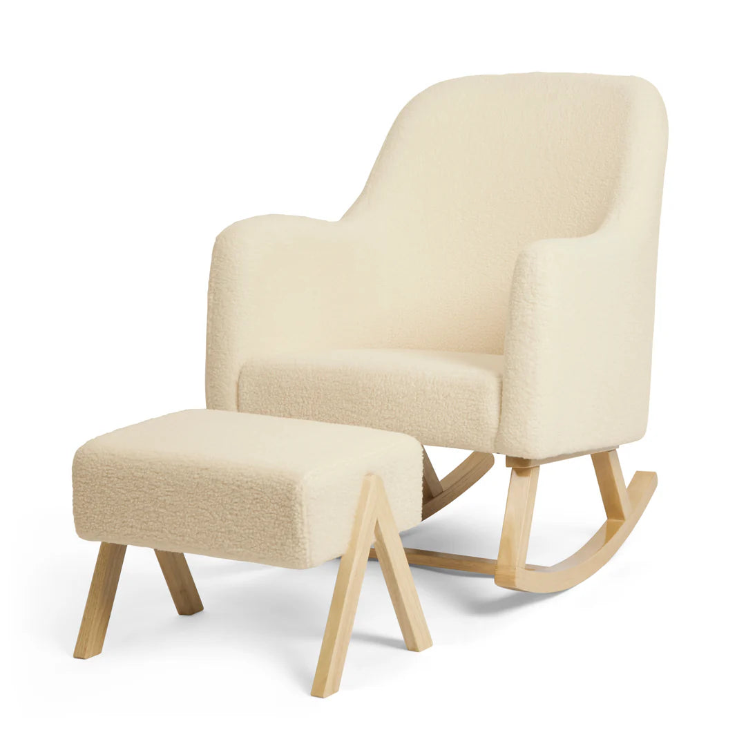 Ickle Bubba Roxby Nursing Chair + Stool - Cloud
