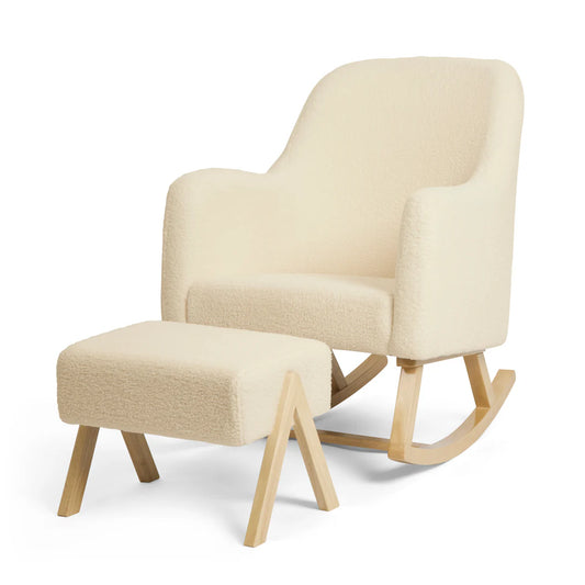 Ickle Bubba Roxby Nursing Chair + Stool - Cloud