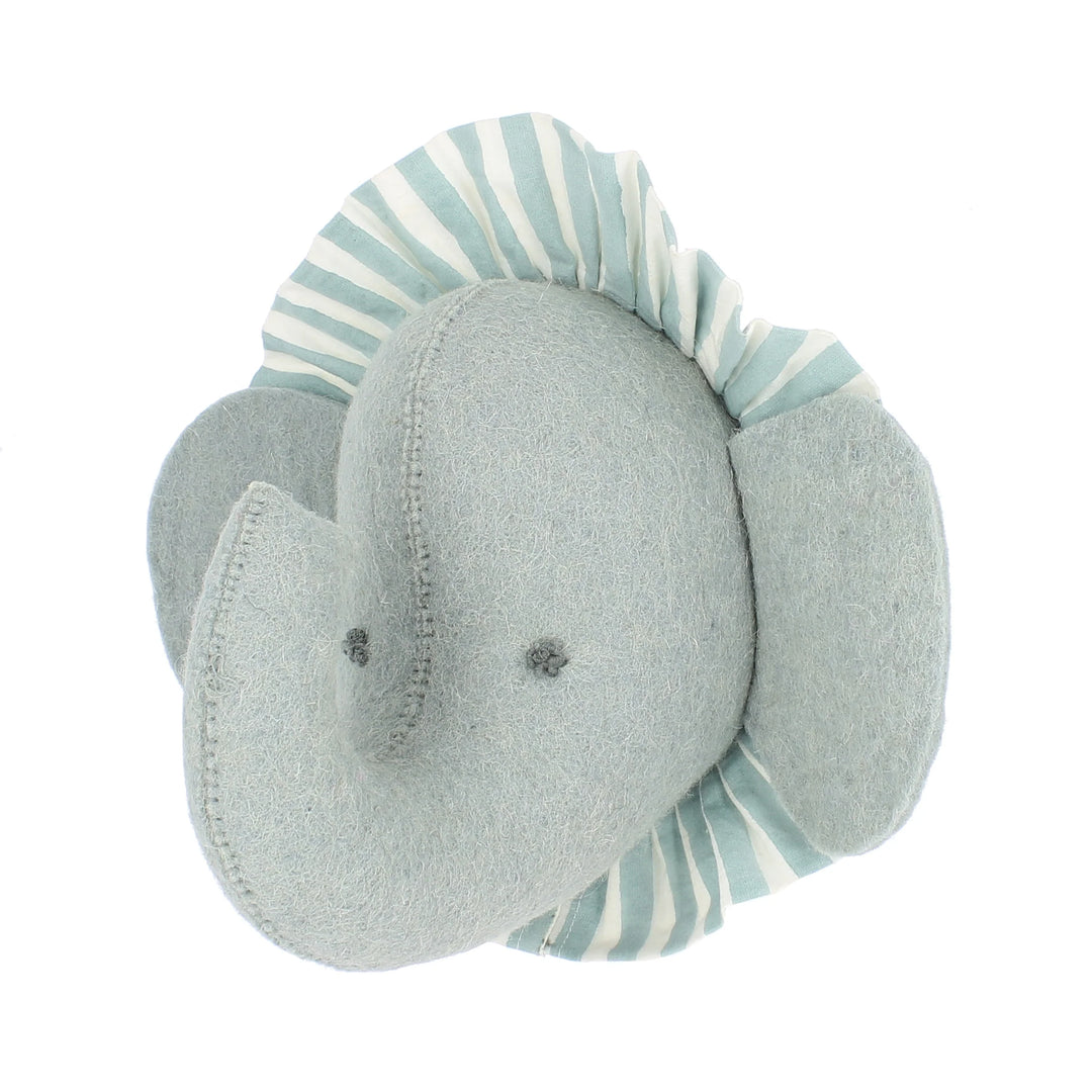 Fiona Walker Elephant with Vintage Ruff Head Mini - Blue