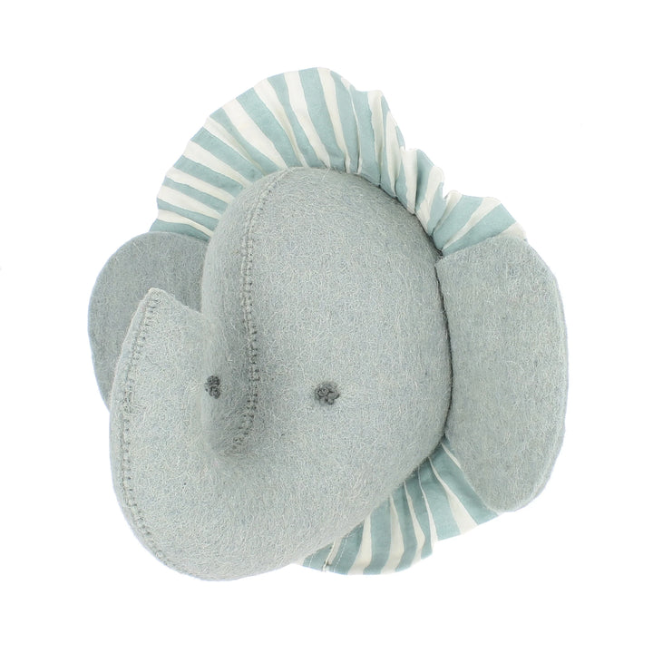 Fiona Walker Elephant with Vintage Ruff Head Mini - Blue