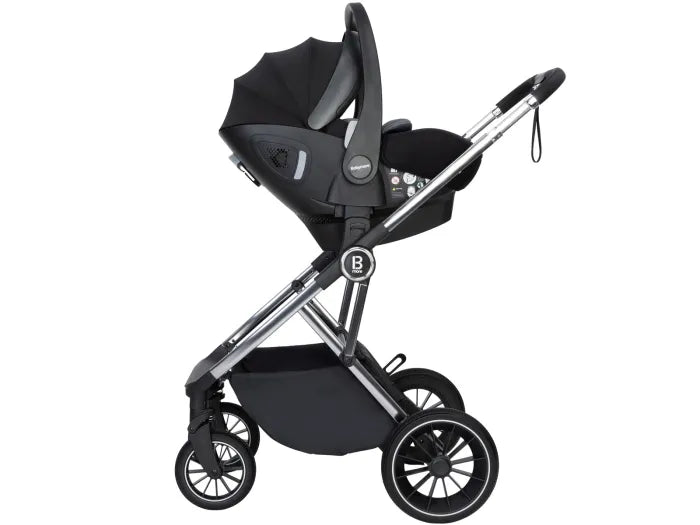 Babymore Chia Travel System Pecan with Base - Pearl Grey