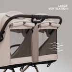 JoviKids Ayla Compact Twin Pushchair - Beige