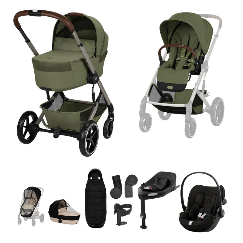 Cybex Balios S Lux Cloud G3 Ultimate Travel System Bundle - Moss Green (2026)