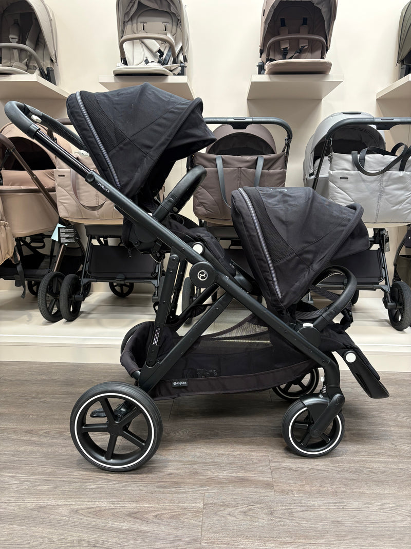 PRE LOVED Cybex Gazelle S Twin Bundle - Moon Black