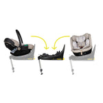 Cosatto Wow 3 Family All Stage Duo Base All Seasons Bundle - Whisper