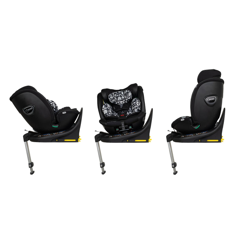 Cosatto Wow 3 All Stage Family Rotate & Recline 2 Base Bundle - Silhouette