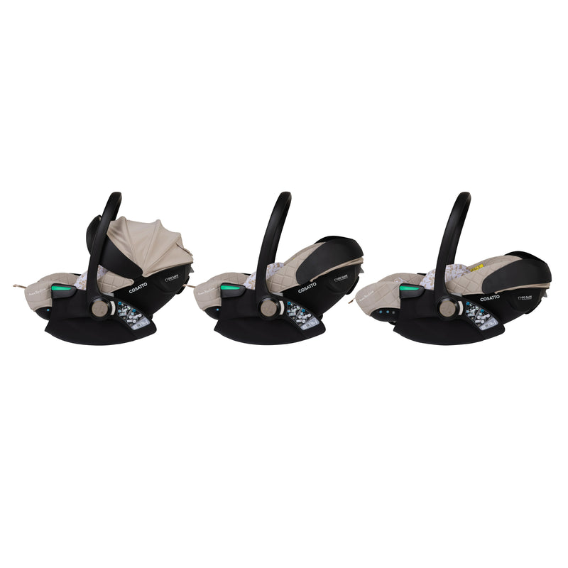 Cosatto Wow 3 Family All Stage Duo Base All Seasons Bundle - Whisper