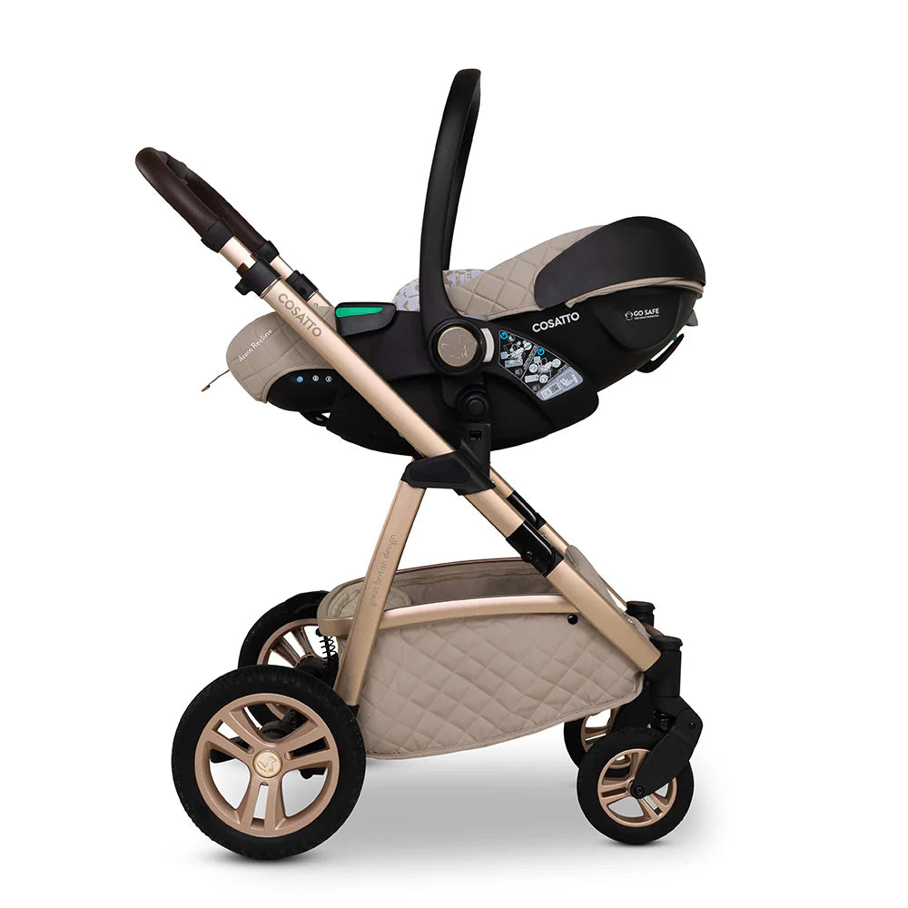 Cosatto Wow 3 Family All Stage Duo Base All Seasons Bundle - Whisper
