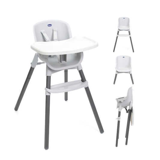Chicco 3-in-1 Zest Folding Highchair - Moon Grey
